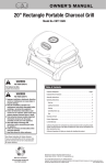 Kingsford CBT1126W User's Manual
