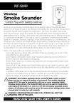 Kidde RF-SND User's Manual