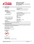 Kidde 25074 Data Sheet