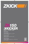 Kicker ZK150 Owner's Manual