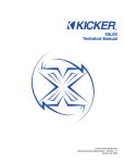 Kicker SoloX Subwoofer Tech, Version 1.0 (01/14/2003) Owner's Manual