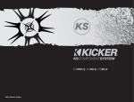 Kicker KS50.2 User's Manual