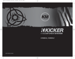 Kicker KM620.2 User's Manual