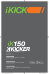 Kicker iK150 Owner's Manual