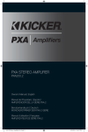 Kicker 2015 PX Stereo Amplifiers Owner's Manual