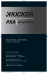 Kicker 2015 PX Mono Amplifiers Owner's Manual