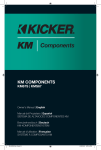 Kicker 2014 KMS Components Owner's Manual