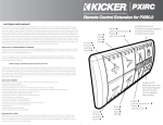 Kicker 2013 PXiRC Owner's Manual