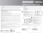 Kicker 2013 PXiBT50/2 Owner's Manual