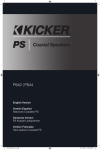 Kicker PS4 Owner's Manual