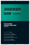 Kicker 2013 KXM Stereo Amplifier Owner's Manual