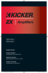 Kicker 2012 ZXS Mono Amplifiers Owner's Manual
