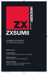 Kicker ZXSUM8 Owner's Manual