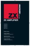 Kicker 2010 ZX 300.1 - 400.1 - 500.1 - 750.1 Owner's Manual