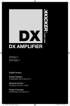 Kicker 2010 DX 500.1 - 1000.1 Owner's Manual