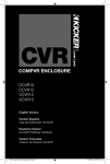 Kicker 2010 CompVR Loaded Enclosure Owner's Manual