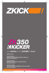 Kicker 2009 ZK350 Owner's Manual
