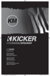 Kicker KM6000W Owner's Manual