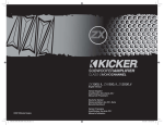 Kicker 2008 ZX 1000.1 Owner's Manual