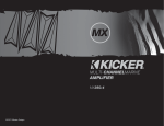Kicker 2007 MX350.4 Owner's Manual