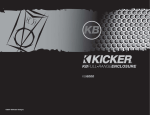 Kicker KB6000 Owner's Manual