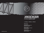 Kicker 2006 ZX 150.2, 200.2 & 250.2 Owner's Manual