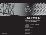 Kicker 1500.1 Owner's Manual