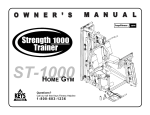 Keys Fitness ST-1000 User's Manual