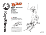 Keys Fitness E2-0 User's Manual