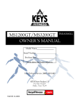 Keys Fitness MS3200GT User's Manual