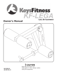 Keys Fitness Leg Attachment KF-LEGA User's Manual