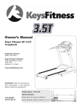 Keys Fitness KF-3.5T User's Manual