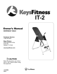 Keys Fitness IT-2 User's Manual
