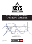 Keys Fitness HT2-0 User's Manual