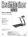 Keys Fitness 85t User's Manual