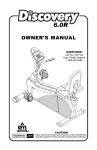 Keys Fitness Discovery 6.0R User's Manual