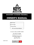 Keys Fitness DCV560HR User's Manual