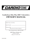 Keys Fitness CZE Plus User's Manual