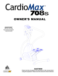 Keys Fitness CM708S User's Manual