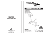 Keys Fitness CM580U User's Manual