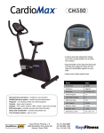 Keys Fitness CardioMax CM580 User's Manual