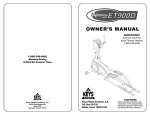 Keys Fitness Alliance ET900D User's Manual