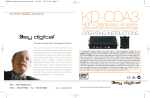 Key Digital KD-CDA3 User's Manual