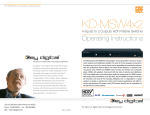 Key Digital FATBOY KD-MSW4X2 User's Manual