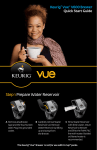 Keurig Vue V 600 Brewer Quick Guide