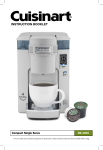 Keurig Coffeemaker SS-300C User's Manual