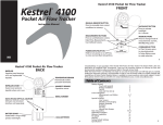 Kestrel Meters Automobile Parts 4100 User's Manual