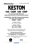 Keston C55 Installation Manual