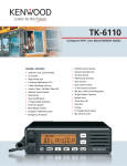 Kenwood TK-6110K User's Manual