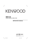 Kenwood MDX-G2 User's Manual